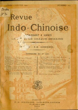 Lundi 5 Janvier 1903. Numéro 220