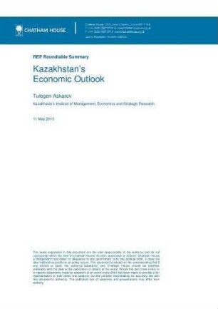 Kazakhstan's economic outlook
