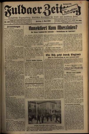 Ausgabe vom Freitag, den 08. Mai 1936.