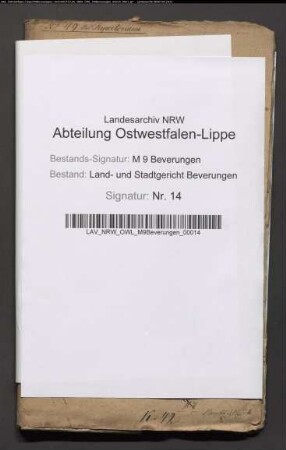 Erblasser: Kleinschmidt, Anna Maria, geb. Kornhoff: