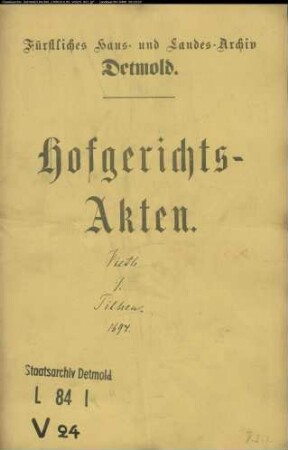 Vieth, Hauptmann gegen Amtmann Tilhen, Simon Dietrich - Gutskauf