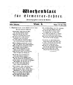 Empfindungen eines Schülers bei dem Sarge seines Lehrers