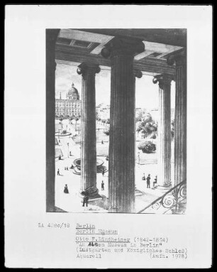 Am Alten Museum in Berlin (Lustgarten und Königliches Schloss)