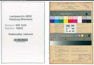 Entnazifizierung Heinrich Waltemathe , geb. 22.02.1899 (Steiger)