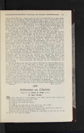 Volksmärchen aus Ostholstein.