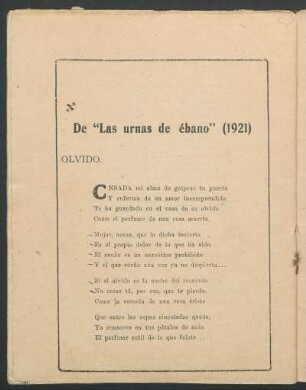 Olvido.