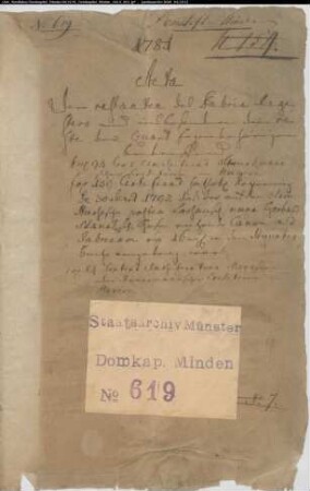 Einziehung der Rückstände des Fabrikregisters, Zinsreste der Quart-Eigenhörigen