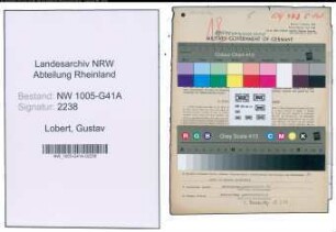 Entnazifizierung Gustav Lobert , geb. 20.05.1897 (Polizist)