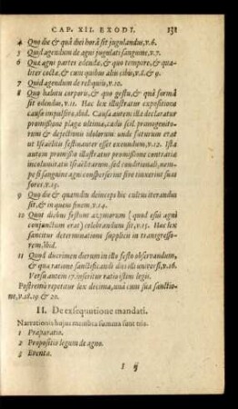 II. De exsequutione mandati.