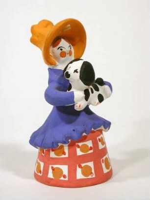 Figur, "Fräulein mit Hund"