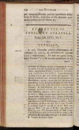 Svbsectio III. Tvtela Et Cvratela.