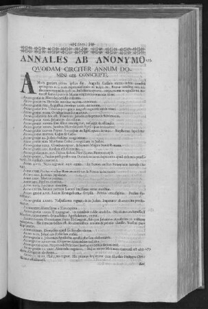 ANNALES AB ANONYMO QUODAM CIRCITER ANNUM DOMINI 1288. CONSCRIPTI.
