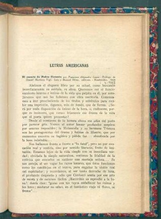 Letras americanas