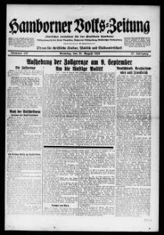 Hamborner Volks-Zeitung. 1911-1929