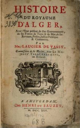 Histoire du royaume d'Alger