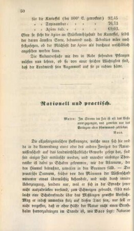 Rationell und practisch.