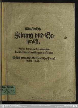 Münsterische Zeitung und Gespräch