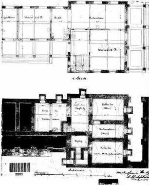Bad Mergentheim: Empfangsgebäude Teilgrundrisse