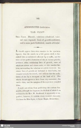 Ammonites fimbriatus. Tab. CLXIV