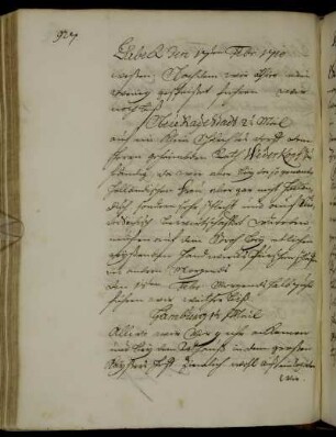 Hamburg 18. Februar - 4. März 1710