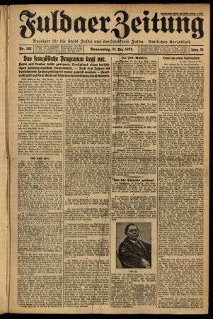 Ausgabe vom Donnerstag, den 31. Dezember 1931.