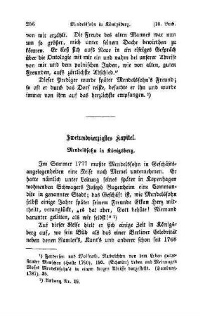 Zweiundvierzigstes Kapitel. Mendelssohn in Königsberg