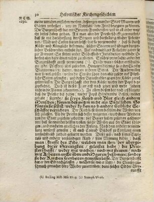Helvetische Kirchengeschichten : mit nohtwendigen Anmerkungen von der Lehre, Gebräuchen , und Regierung der Helvetischen Kirch, und den darinn vorgefallenen Veränderungen, 2. (1708). - 1021 S.