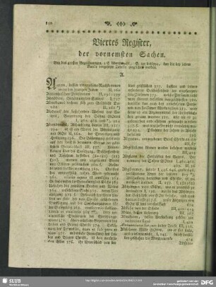 Viertes Register, der vornemsten Sachen