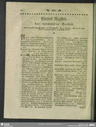 Viertes Register, der vornemsten Sachen