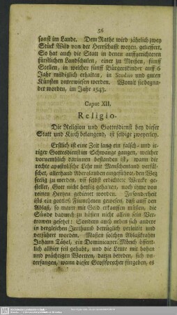 Caput XII. Religio