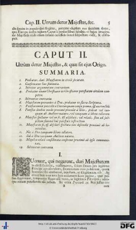 Caput II. Utrum detur Majestatis, & quae sit ejus Origo.