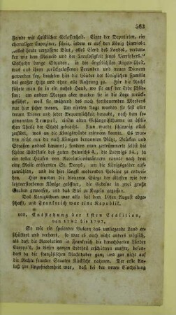 100. Entstehung der 1sten Coalition, von 1792 bis 1797