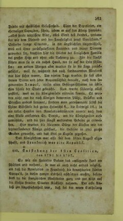 100. Entstehung der 1sten Coalition, von 1792 bis 1797