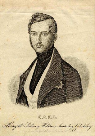 Bildnis von Carl (1813-1878), Herzog von Schleswig-Holstein-Sonderburg-Glücksburg