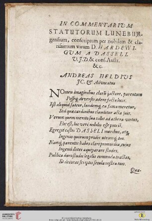 In commentarium statutorum