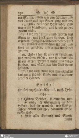 [Am siebenzehnten Sonnt. nach Trin.]