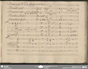 Duett mit Chor (tr, timp, trb)