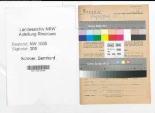 Entnazifizierung Bernhard Schroer , geb. 27.07.1909 (Schlosser)