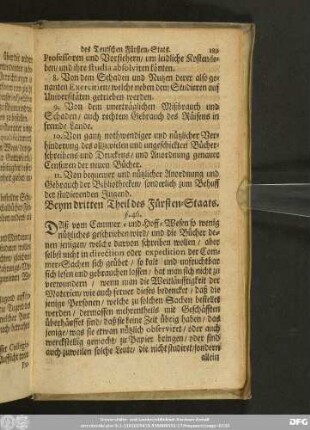 Beym dritten Theil des Fürsten-Staats.