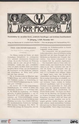 2. Heft, November 1911