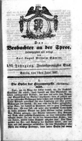 22. Stueck, 1. Juni 1857