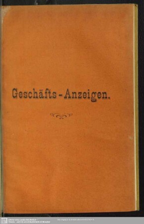 Geschäfts-Anzeigen