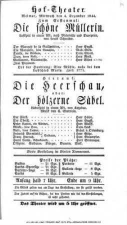 Die Heerschau, oder: der hölzerne Säbel