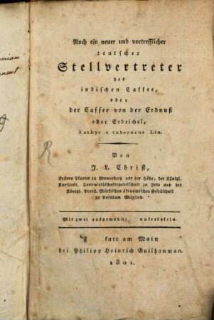 Der Caffee von der Erdnuß