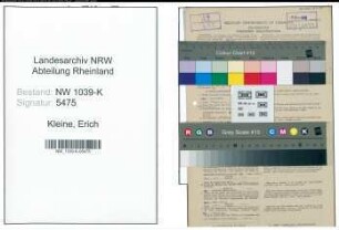 Entnazifizierung Erich Kleine , geb. 18.09.1904 (Angetstellter)