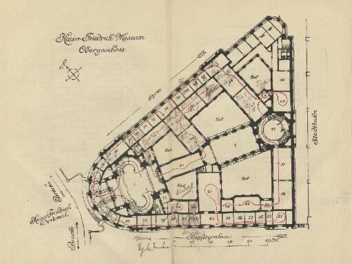 Grundriss: Kaiser-Friedrich-Museum Obergeschoss
