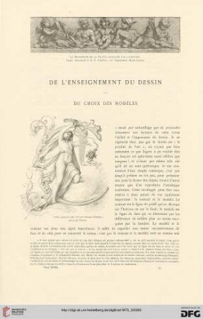 5: De l'enseignement du dessin et du choix des modèles