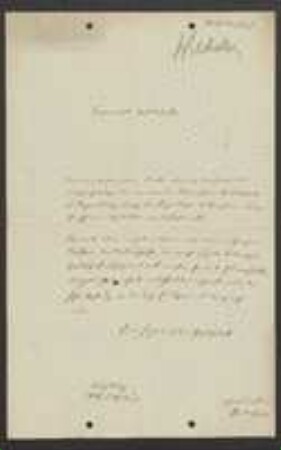 Brief von Gottlieb Tobias Wilhelm an Regensburgische Botanische Gesellschaft