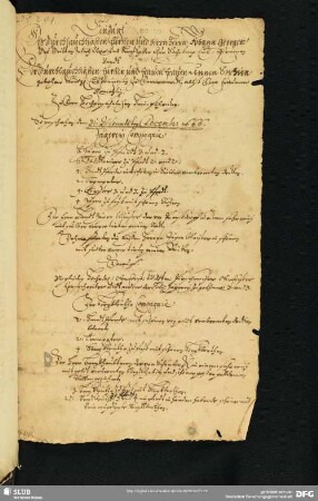 [Faszikel 13: Ordnung des Einzugs bei der Heimführung der Prinzessin Anna Sophia von Dänemark am 31. Dezember 1666]