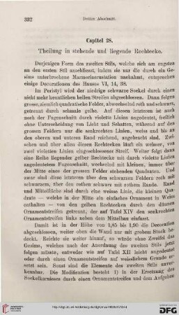 Capitel 28. Theilung in stehende und liegende Rechtecke